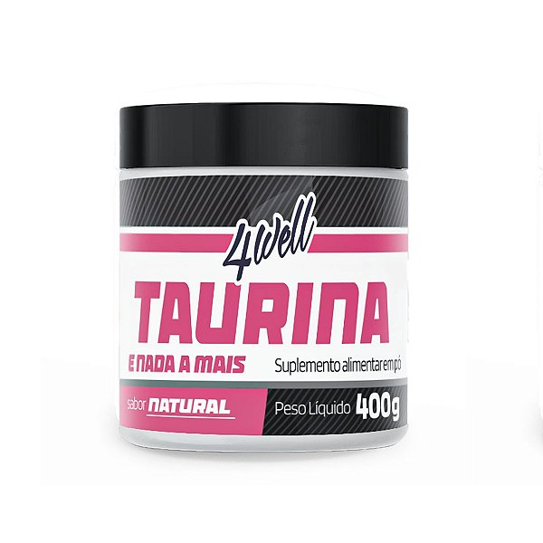 Taurina 400g Pote 100% Pura Importada