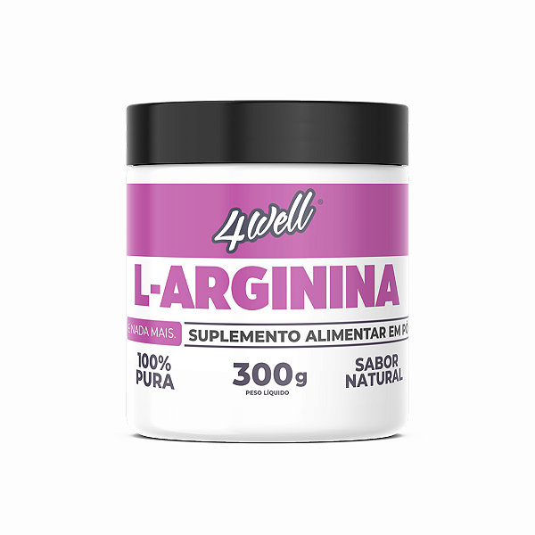 L-Arginina 4well 300g Pote 100% Pura Importada