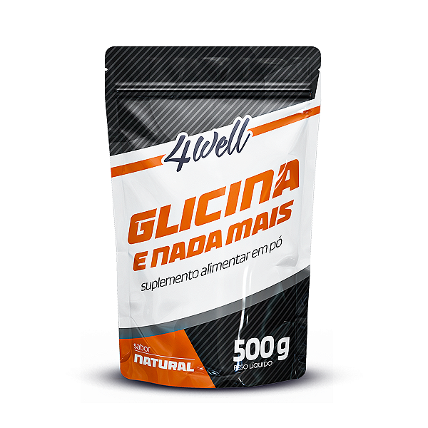 Glicina em Pó 4Well 500g - Sem Sabor