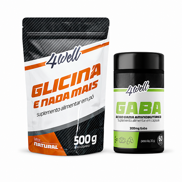 Kit Glicina 500g + GABA 4well
