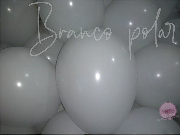 Balões personalizados impressos branco polar um lado uma cor um layout