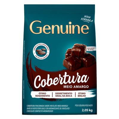 COBERTURA MEIO AMARGA 2,05kg - GENUINE