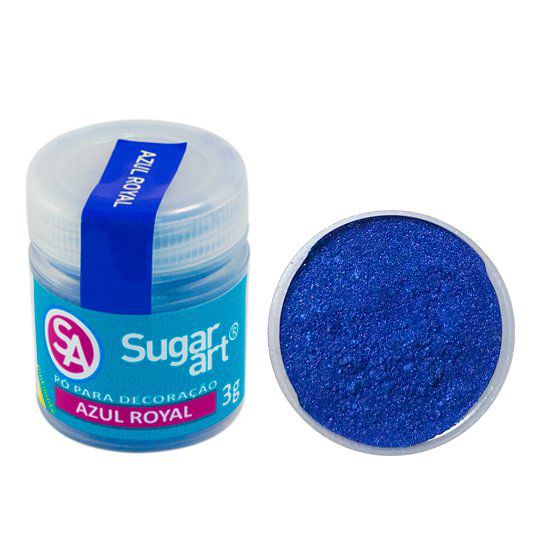 Pó Sugar Art Decoração Azul Royal 3g