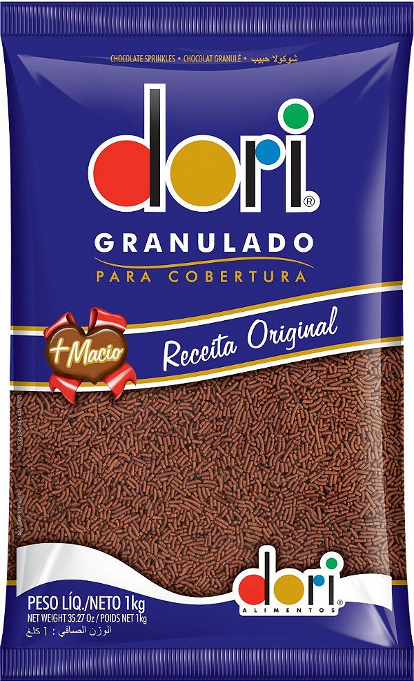 GRANULADO CHOCOLATE MACIO 1,01kg - DORI