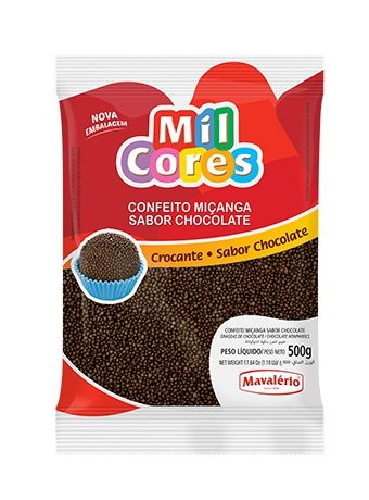 CONFEITO MIÇANGA SABOR CHOCOLATE 500g - MAVALÉRIO