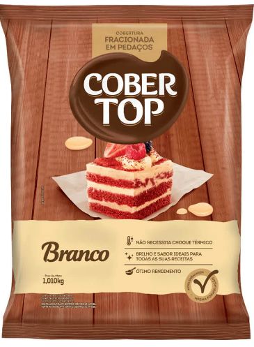 COBERTURA BRANCO PEDAÇOS 1,01kg - COBER TOP