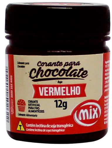 CORANTE VERMELHO EM GEL PARA CHOCOLATE  12g - MIX