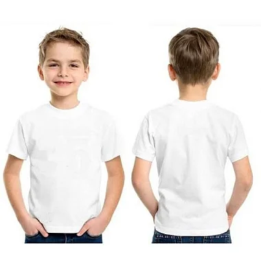Camisa infantil 100% poliéster para sublimação