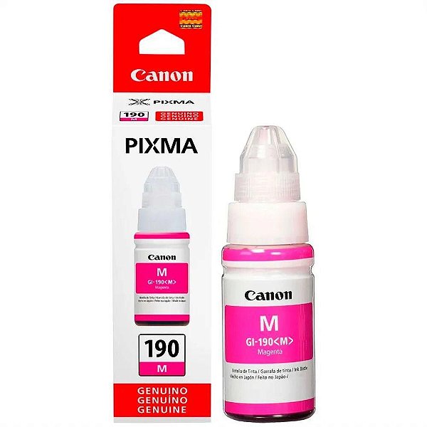 REFIL TINTA CANON GI190 MAGENTA ORIGINAL