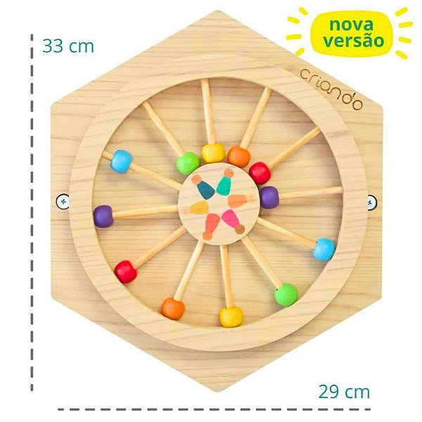 Painel Sensorial Colmeia - Roda Gigante Criando Brinquedos