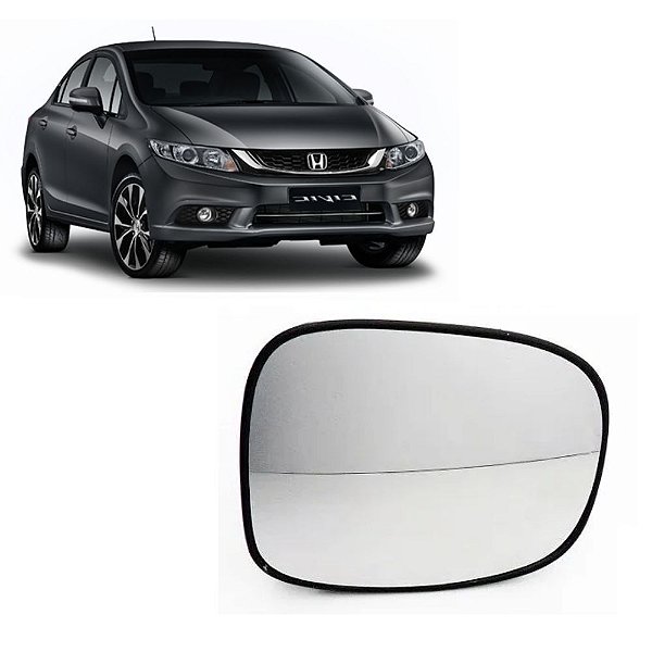 Lente Espelho Do Retrovisor Lado Direito Honda Civic Com Pisca 2012/2015 - 2289m