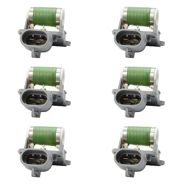 KIT 6 RESISTÊNCIAS RADIADOR / VENTOINHA FORD FIESTA KA ECOSPORT