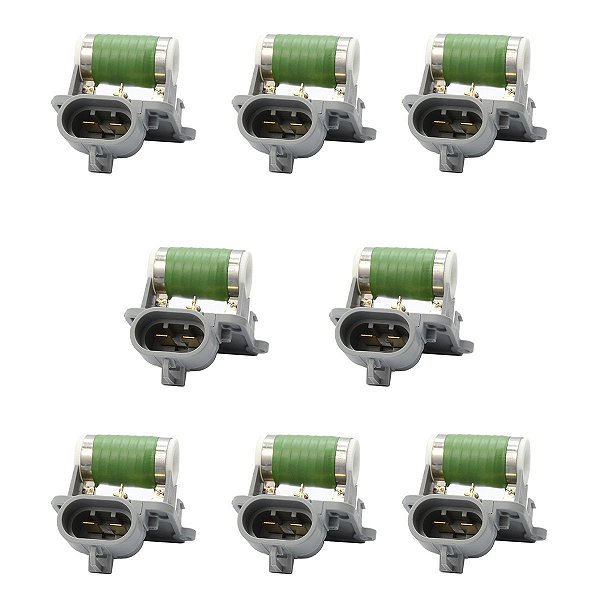 KIT 8 RESISTÊNCIAS RADIADOR / VENTOINHA FORD FIESTA KA ECOSPORT