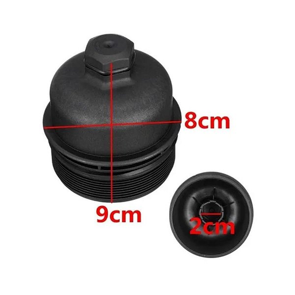 Tampa do Filtro de Óleo Resfriador Peugeot Ford Citroen - 2S6Q6737AA