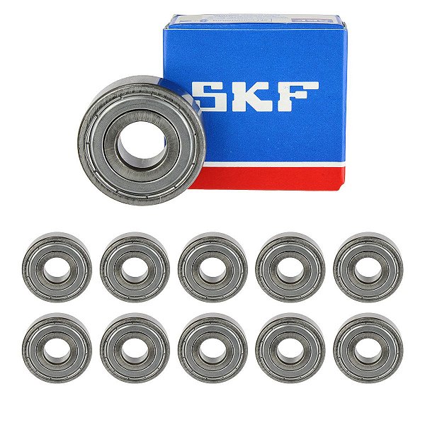 Kit 10 Rolamentos Rígido De Esferas SKF 62012Z - 10x32x12mm