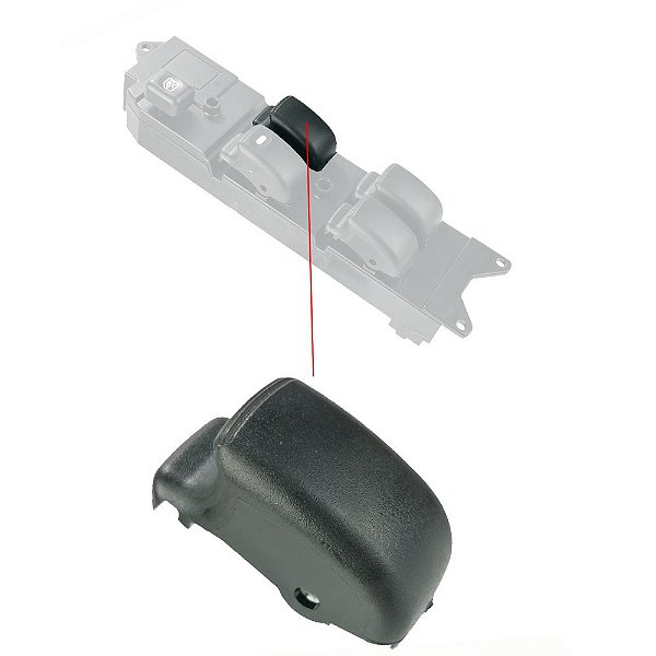 Capa Botão Comando Vidro Elétrico Mitsubishi L200 Lancer Pajero