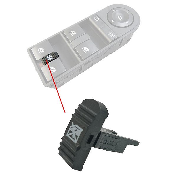 Capa Do Botão Trava Vidro Elétrico - Chevrolet Astra Zafira Vectra - 13228699