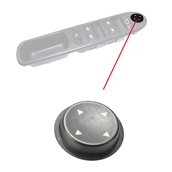 Capa Botão Retrovisor Elétrico Peugeot 307 307 SW 253311060