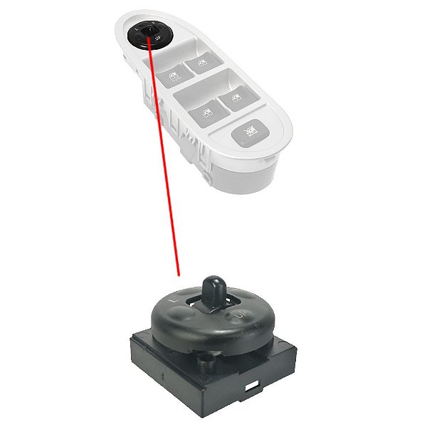 Capa Do Botão Regulagem Do Retrovisor Jac J3 2010 A 2013