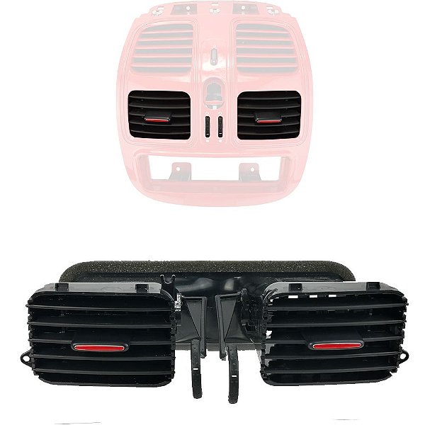 Difusor De Ar Grade Central Fiat Grand Siena Palio - Seminovo 100196732