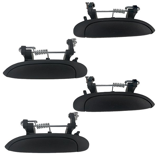 Jogo 4 Peças Puxador Maçaneta Externo Megane Scenic Clio Logan