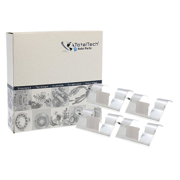 Kit 4 Mola Antiruído Pastilha Dianteira Ducato Boxer Jumper 2.3