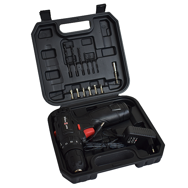 Furadeira e Parafusadeira de impacto a bateria 12v - 1500mAh