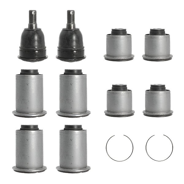 Kit Completo de Buchas e Pivôs da Bandeja Nissan Frontier SEL / SE / XE / LE 2017 - 2018