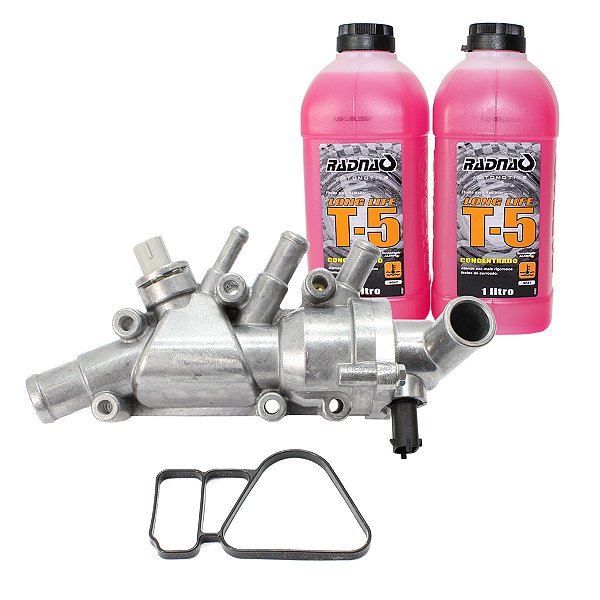 Válvula Termostática + 2 Aditivos T5 Ford Ka Fiesta Escort Focus 1.0 e 1.6