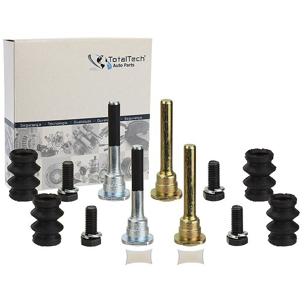 Kit Reparo Pino Guia Pinça De Freio Dianteiro Nissan March Versa - 2 Rodas