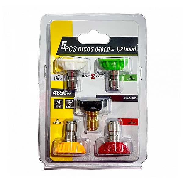 Kit 5 Bicos 040 Diâmetro = 1,21mm - Sigma Tools