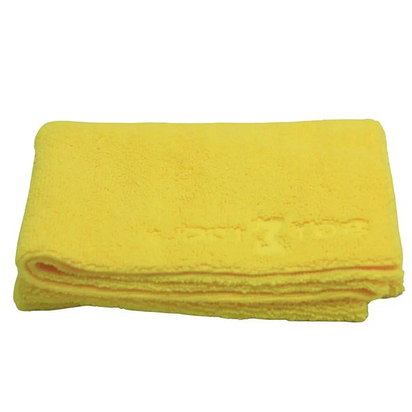 Toalha Em Microfibra Sem Costura Lados Liso E Felpudo 40x60 - Amarela