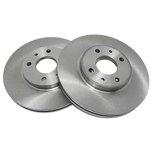 Par Disco de Freio Dianteiro Fiat Idea Brava Palio Doblo