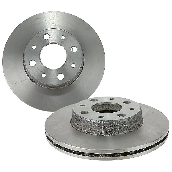 Par Disco De Freio Ventilado Dianteiro Fiat Uno 1987 a 1996 - 7650707