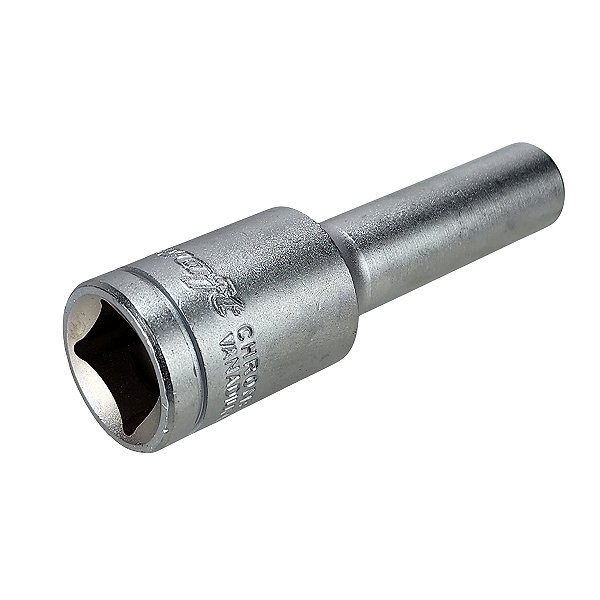 Soquete Sextavado Cr-v Longo - 1/2 Pol. x 8mm - Waft