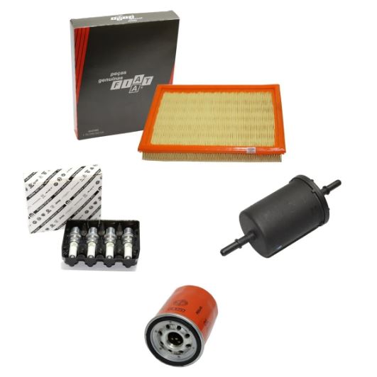 Kit de Revisão Original Fiat / Filtro Combustível Ar com Vela e Óleo Palio / Doblo / Idea / Punto / Siena - 7088845