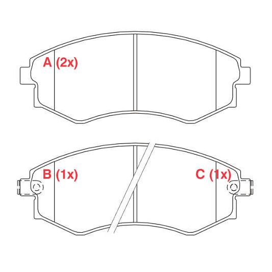 PASTILHA DE FREIO FREIO ASIA GALLOPER