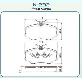 Pastilhas Dianteiras Gol Santana Sav Original Cobreq N232