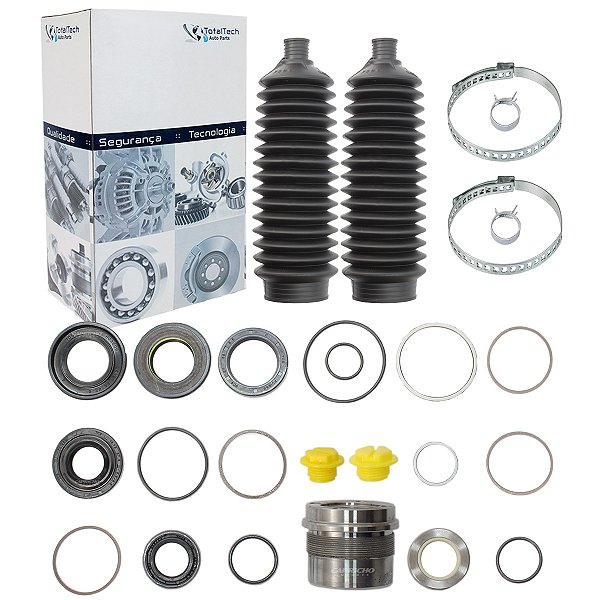 Reparo da Caixa de Direção Hidráulica Showa Honda New Civic Completo 06... Com Coifas - 33851