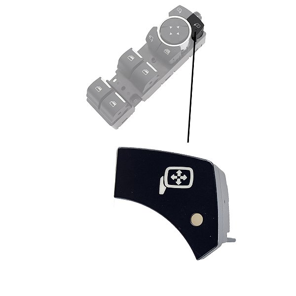 Capa Botão Do Retrovisor Vidro Direito Fusion 2013 A 2016