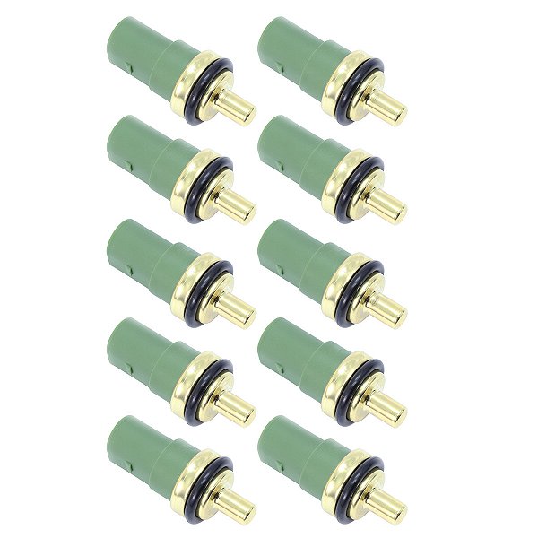 KIT COM 10 SENSOR DE TEMPERATURA DE ÁGUA VOLKSWAGEN GOL FOX POLO GOLF BORA KOMBI PARATI - AUDI A3 A4