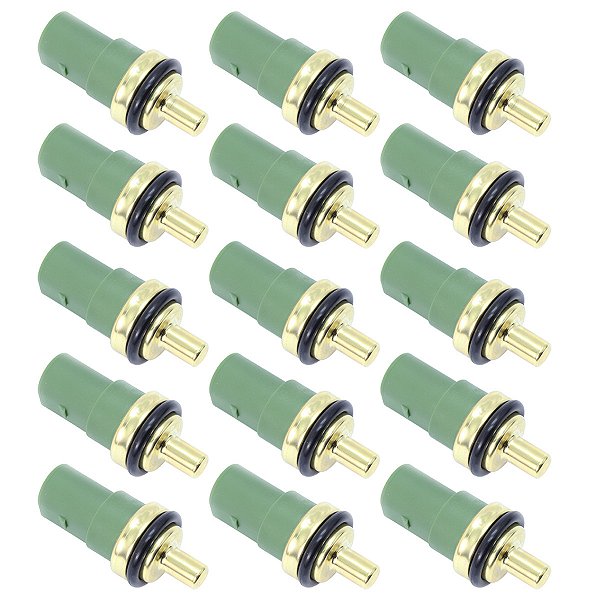 KIT COM 15 SENSOR DE TEMPERATURA DE ÁGUA VOLKSWAGEN GOL FOX POLO GOLF BORA KOMBI PARATI - AUDI A3 A4