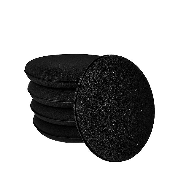 Kit 5 Unidades Esponja Espuma Aplicadora De Cera Automotiva 100mm