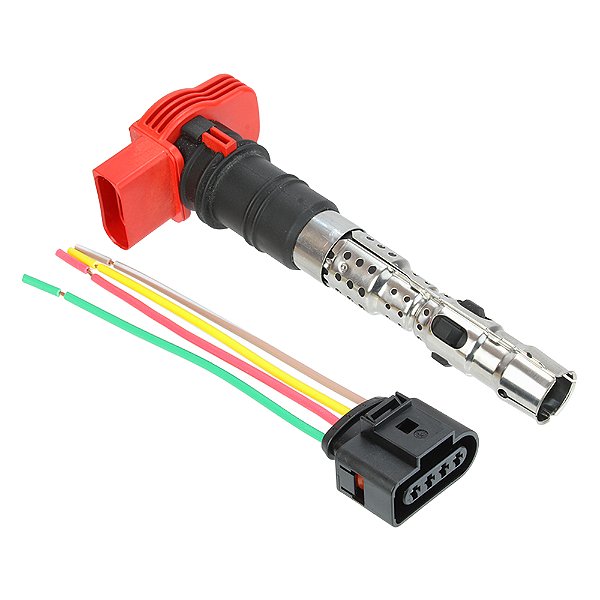 Bobina De Ignição + Chicote Original Vw Jetta Passat Tiguan Audi A3 A4 A5 Porsche Cayenne