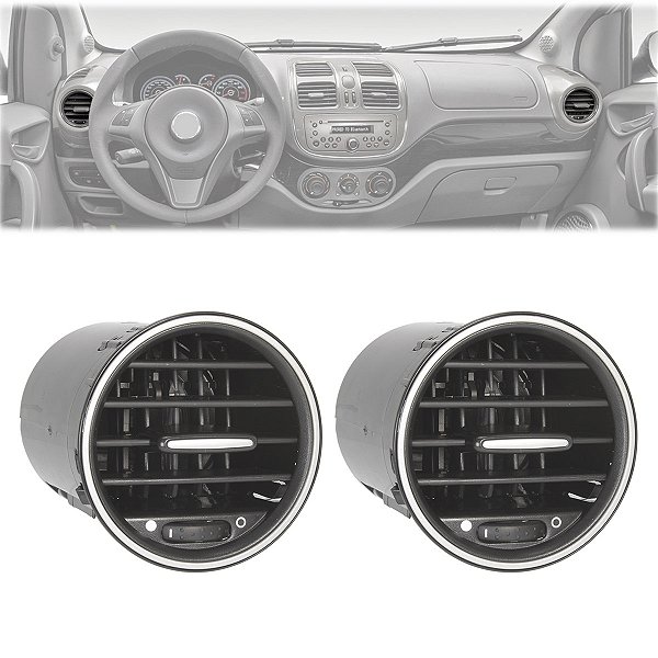 Par Difusor De Ar Painel Fiat Grand Siena 2012-2017 / Palio 2016 2017
