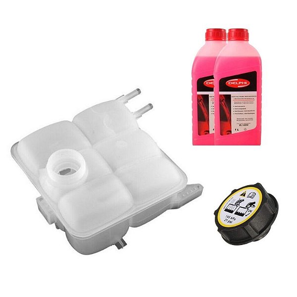 Reservatório do Radiador com Tampa e Fluido Ford