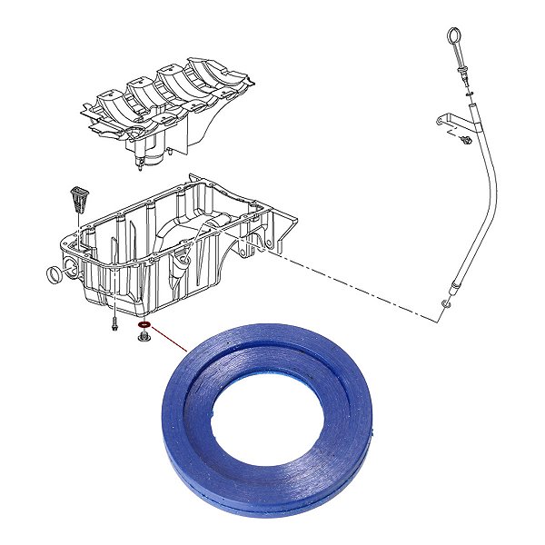 Anel Retentor Bujão Do Carter De Óleo 19mm GM Cruze Onix Sonic Tracker