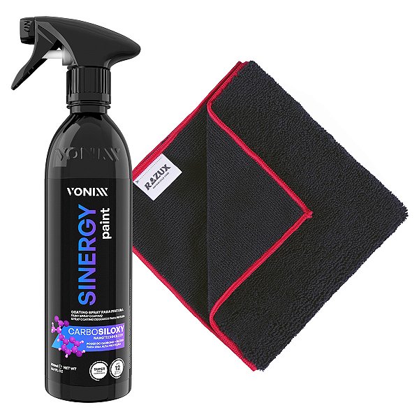 Sinergy Paint Vonixx Vitrificador Carbosiloxy Spray 500ml + Microfibra