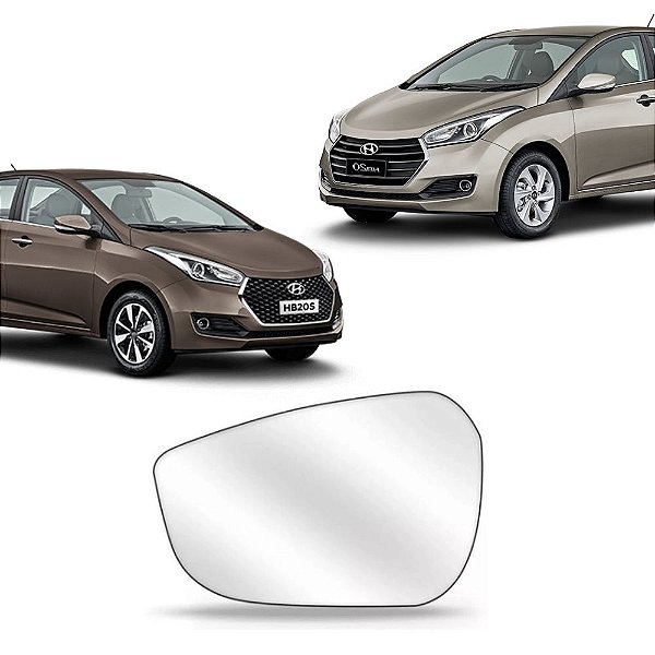 Lente Espelho Do Retrovisor Lado Esquerdo Hyundai HB20 / HB20S  2012 a 2019 - 2276m