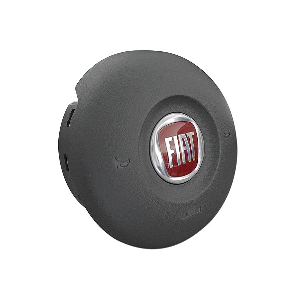 Tampa Capa De Airbag Volante Fiat Uno / Mobi - Logo Vermelho - 4012649